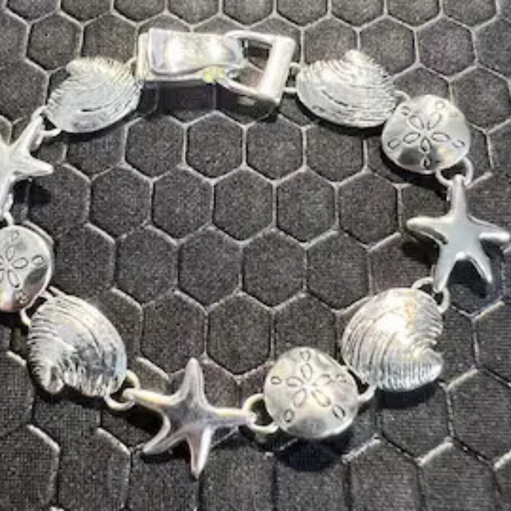 Beach Bracelet 4-18K White Gold Plated